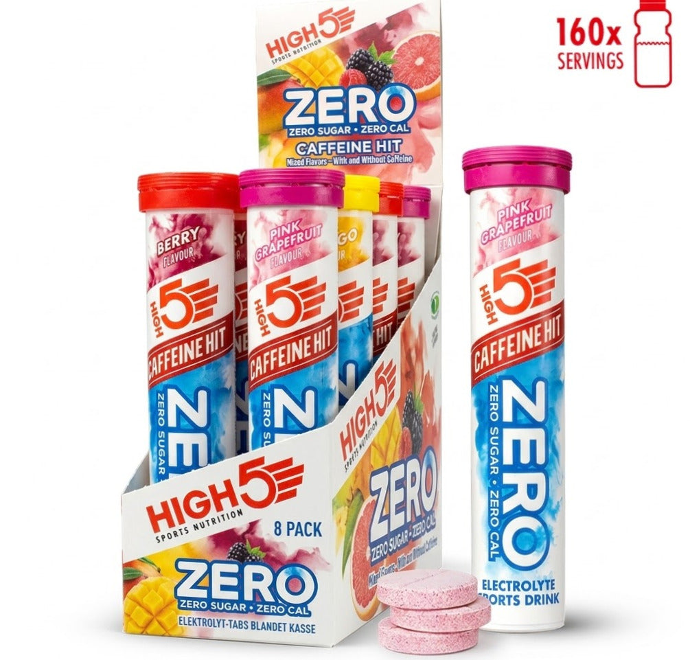 High5 Zero Elektrolyt-Tabletten Mix-Kiste (8x20 Tabs) MHD-Ware