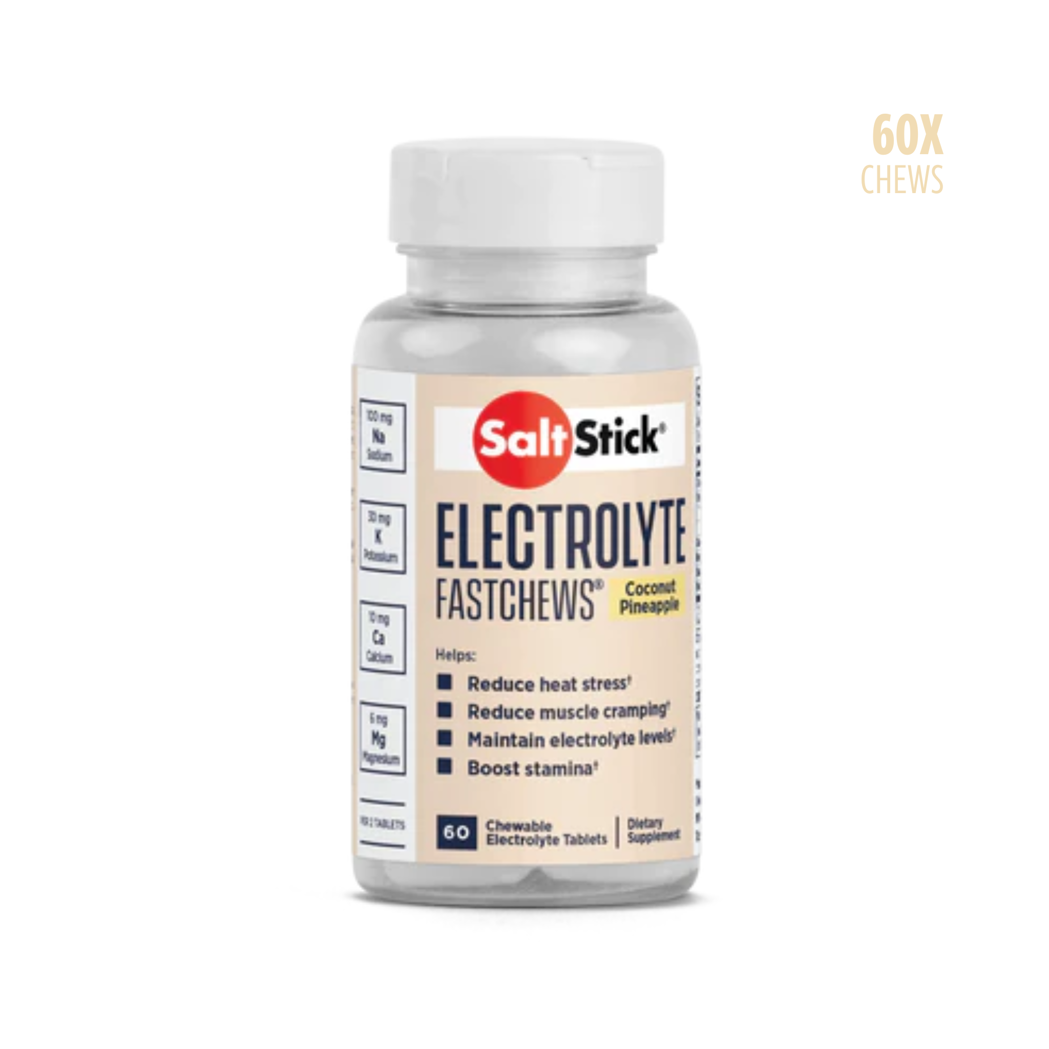 SaltStick Fastchews Kokos-Ananas (60 Kautabletten)