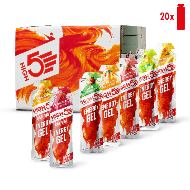 High5 Energiegel Mixed Flavors Box (20x40g) MHD-Ware