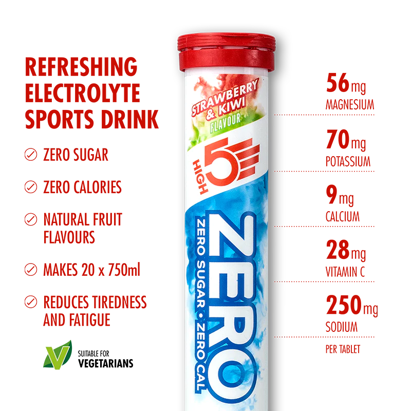 High5 Elektrolyt-Tabletten ZERO Erdbeere & Kiwi (20 Tabs)