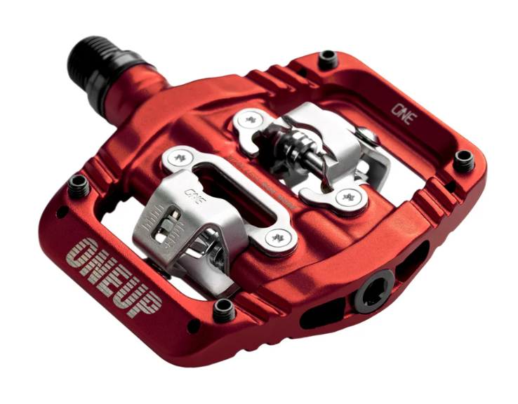OneUp Clip Pedals Rot