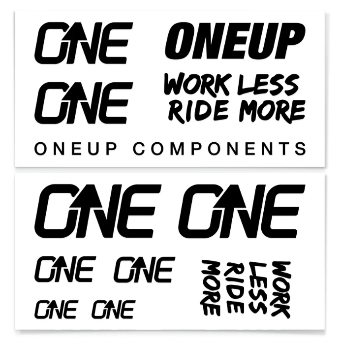 OneUp HB Decal Kit Schwarz