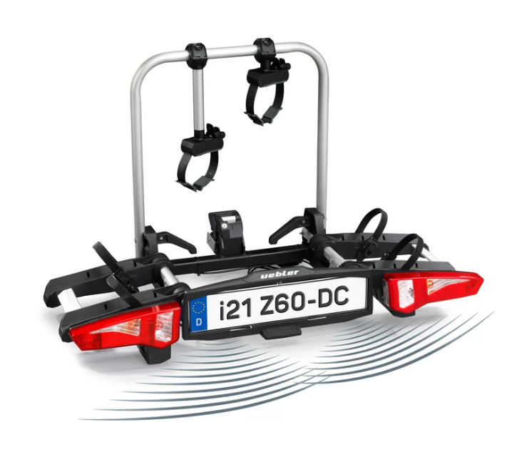 Uebler Bike Rack i21 Z60 with 60° fold-down function and reverse drivingcontrol