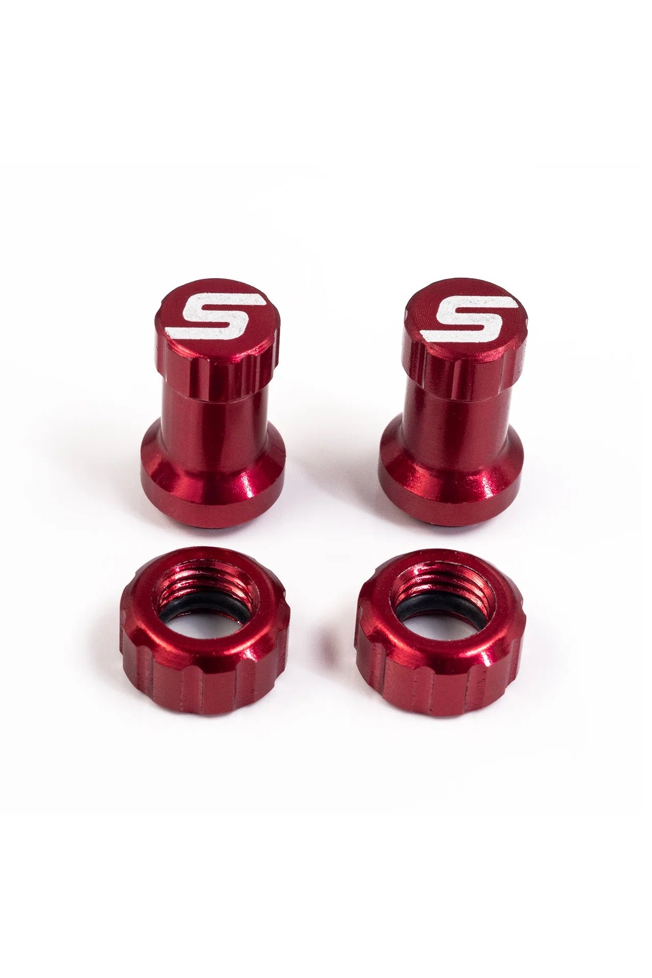 STAN'S TUBELESS-VENTIL FARB-KIT, ROT