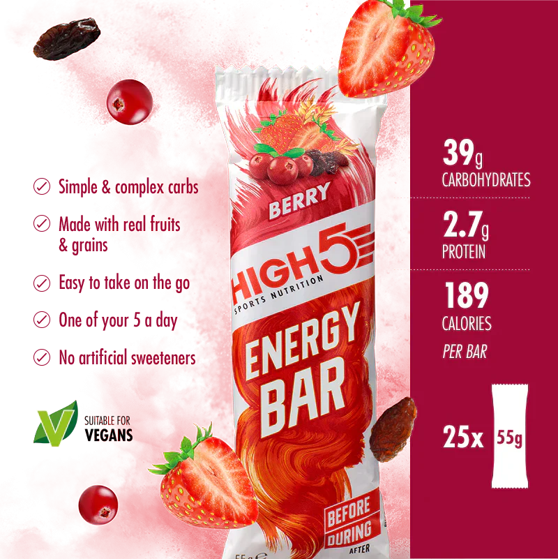 High5 Energieriegel Beerenmix (12 x 55g)