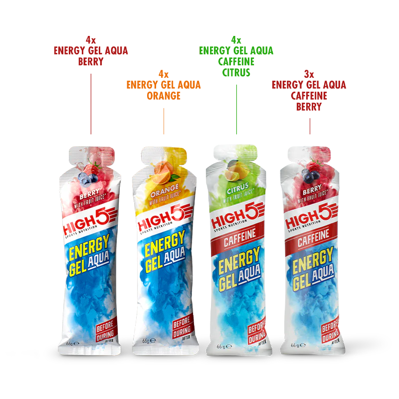 High5 Aqua Energiegel gemischte Geschmacksrichtungen Box (20x40g