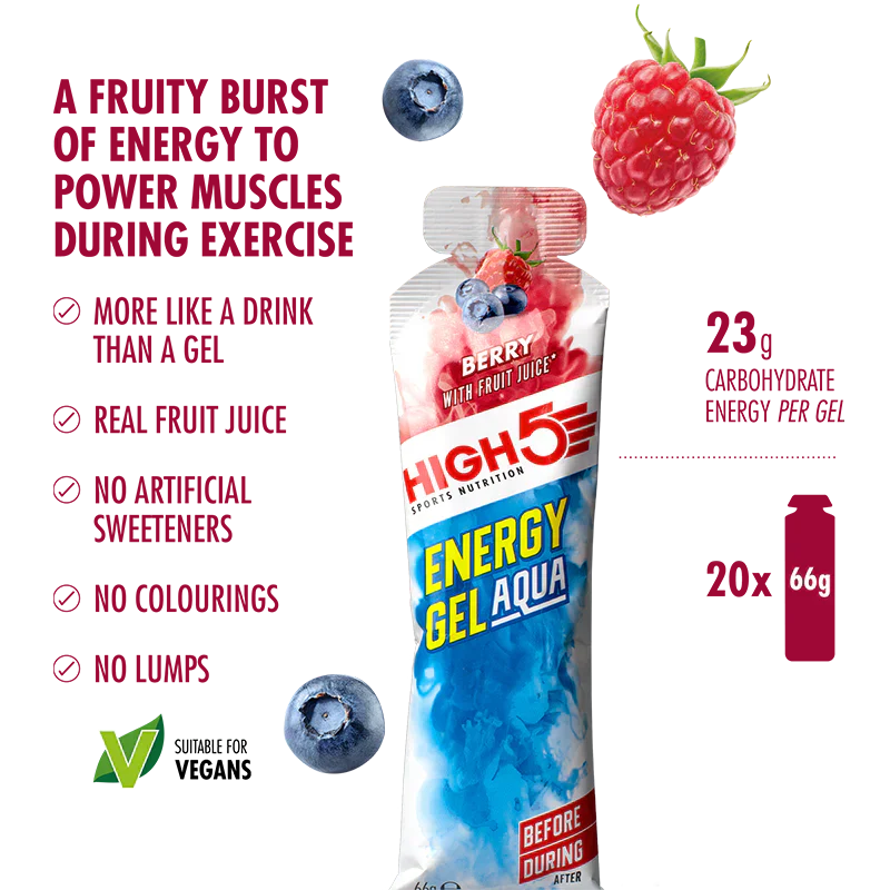 High5 Energiegel Aqua Berry (20x66g)