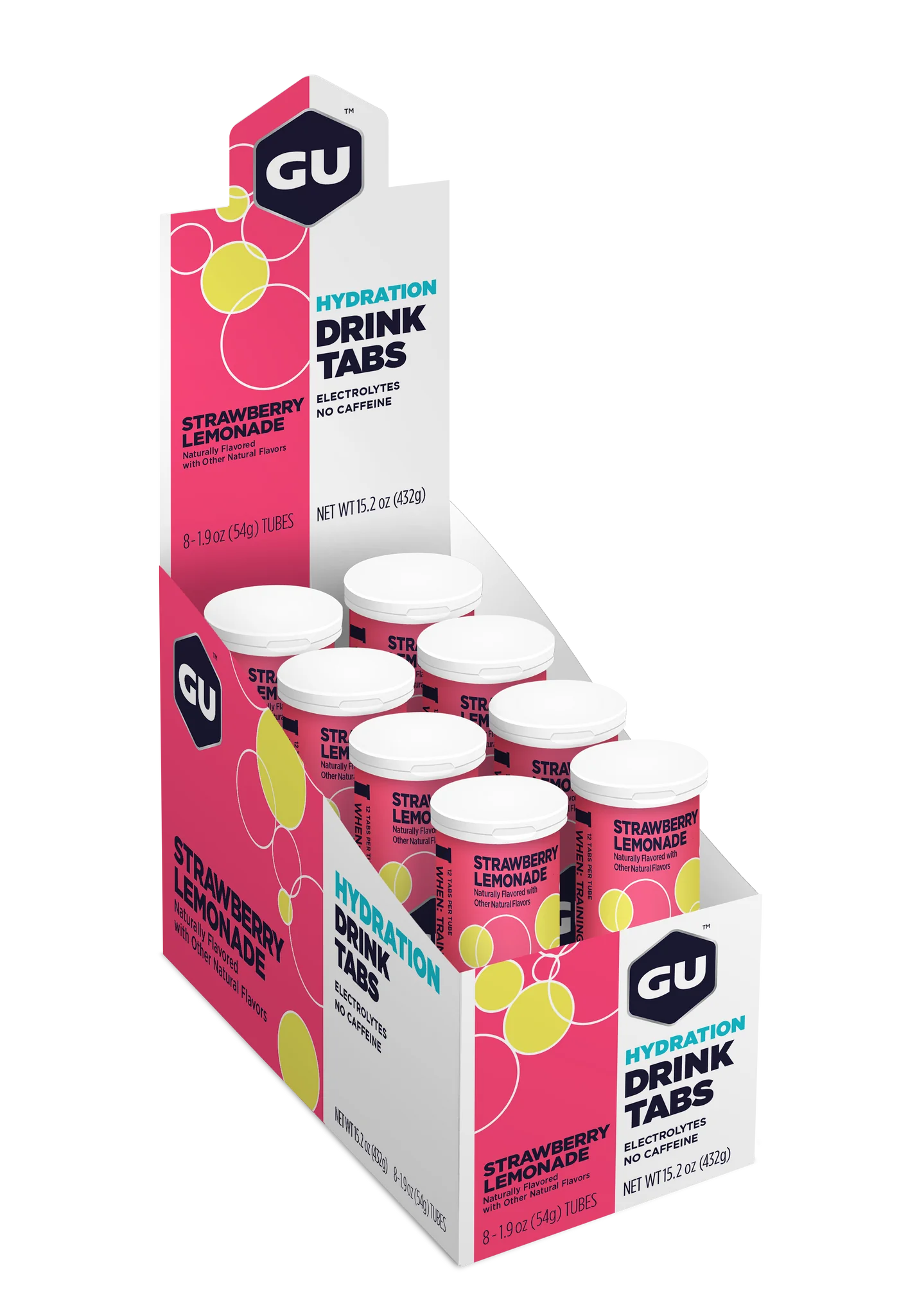 GU Energy Elektrolyt-Tabletten Strawberry Lemonade (8 x 12 Tabletten)