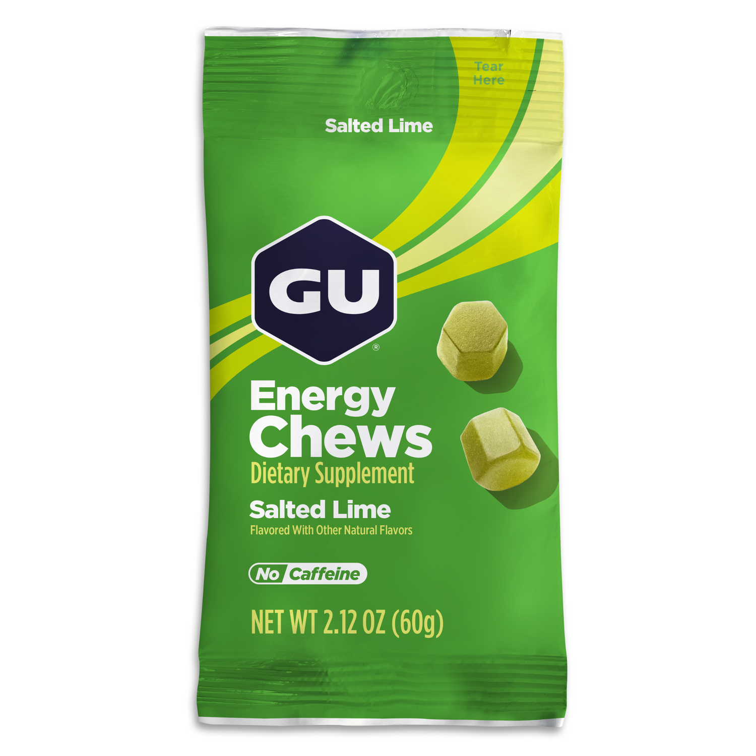 GU Energy Chews Salted Lime (60 g) MHD WARE