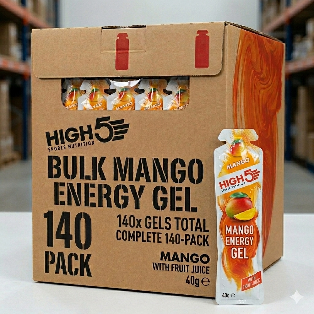 High5 Energy Gel Mango 40 g x 150 Stk. MHD Ware Karton