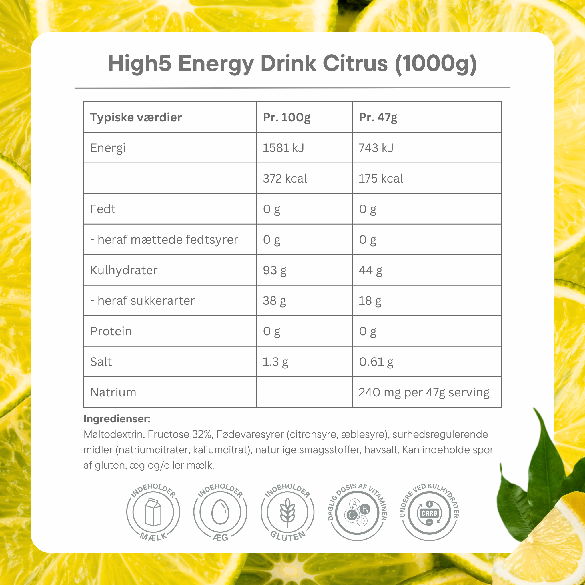 High5 Energy Drink Citrus (1 kg)