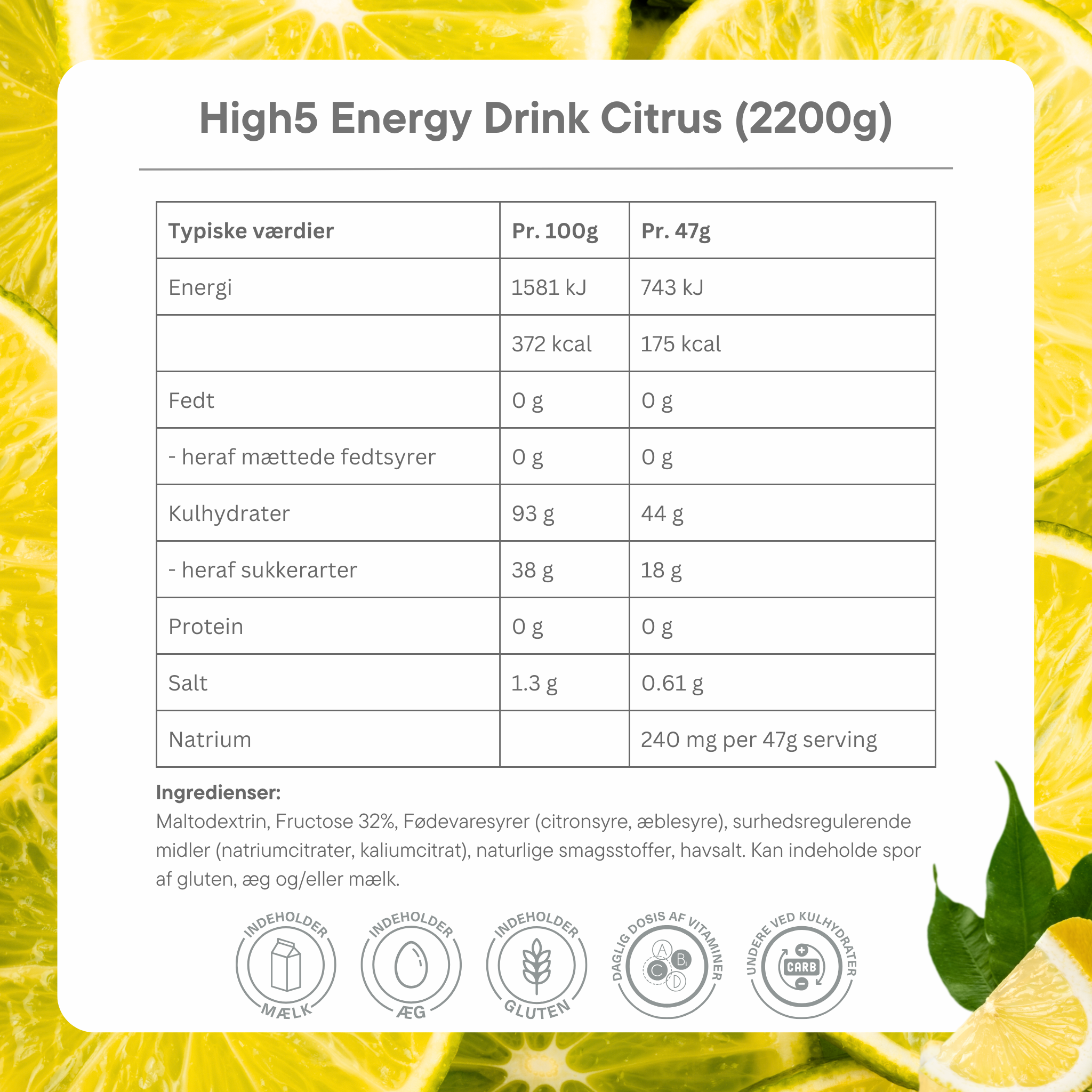 High5 Energydrink Citrus (2,2 kg)