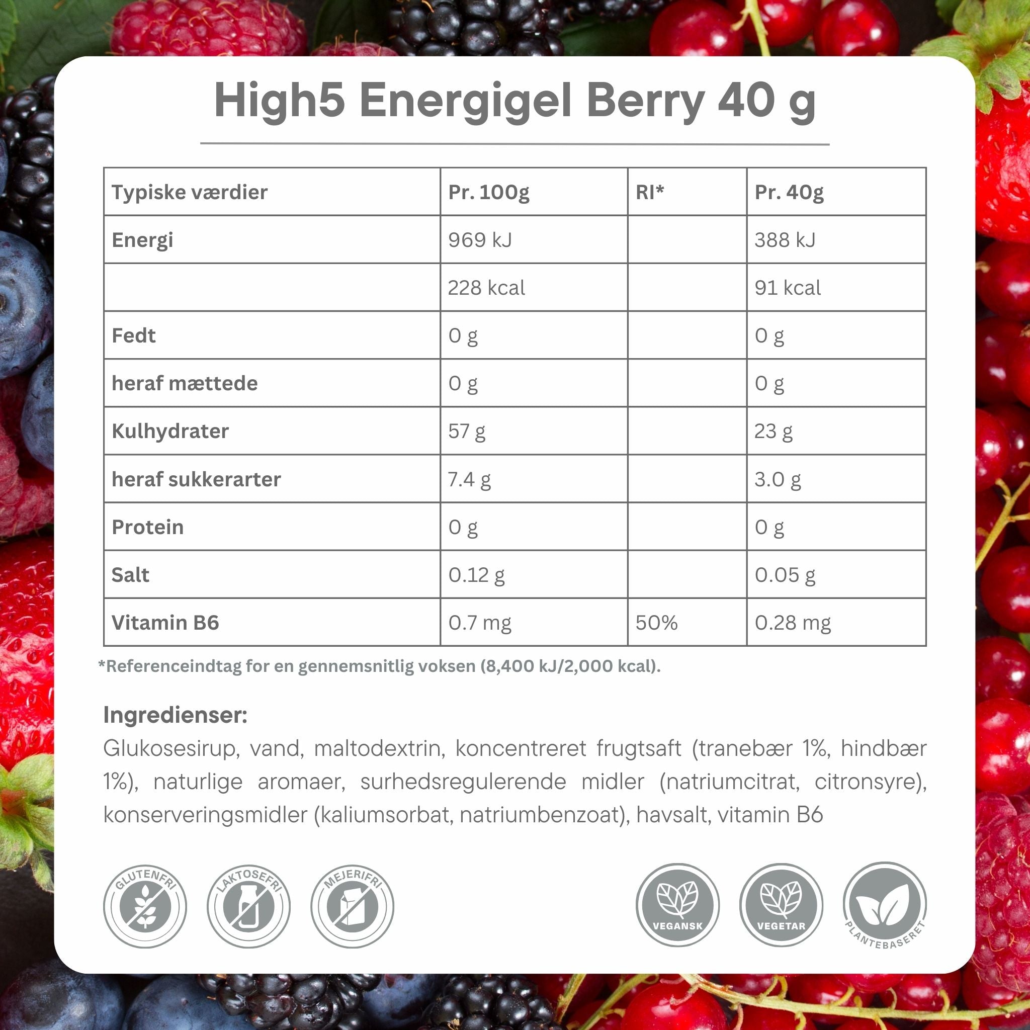 High5 Energiegel Mixed Flavors Box (20x40g) MHD-Ware