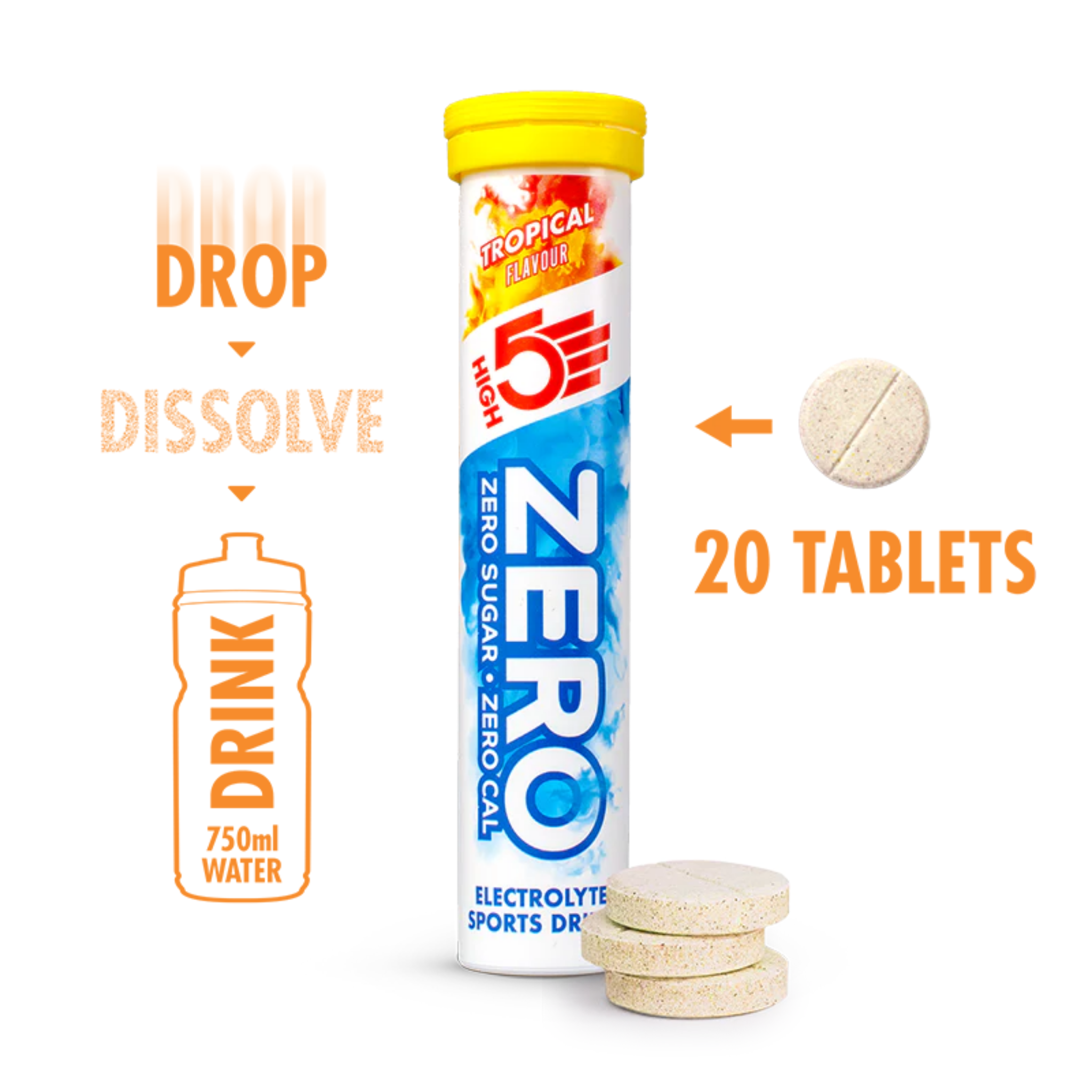 High5 Elektrolyt-Tabs ZERO Tropical (20 Tabs)