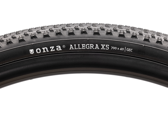 ONZA Allegra X5 Black 700x50C 610g Gravel Faltreifen