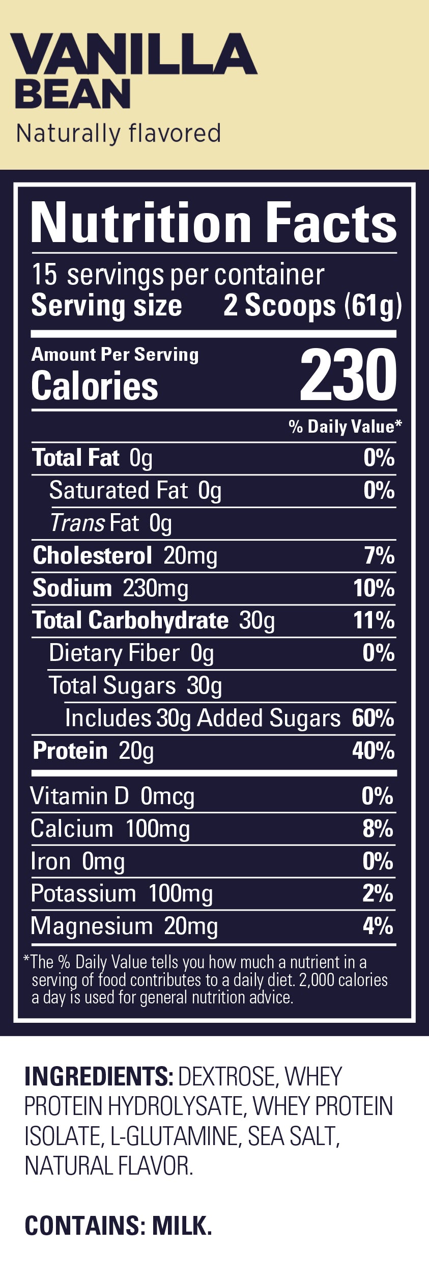GU Energy Proteingetränk Roctane Recovery Vanille (930g)