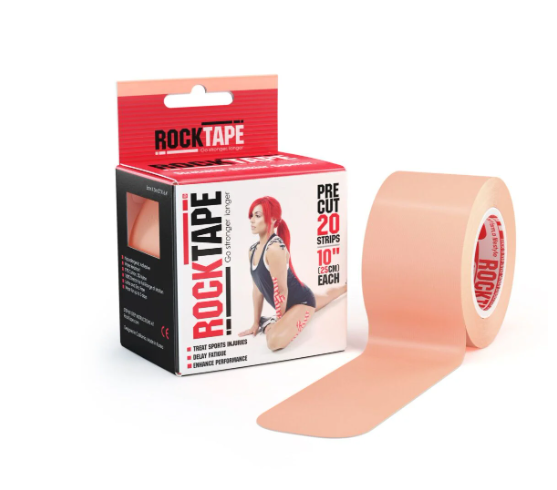 RockTape Kinesiologie-Tape 5cm x 5m Beige in 20cm Stücken