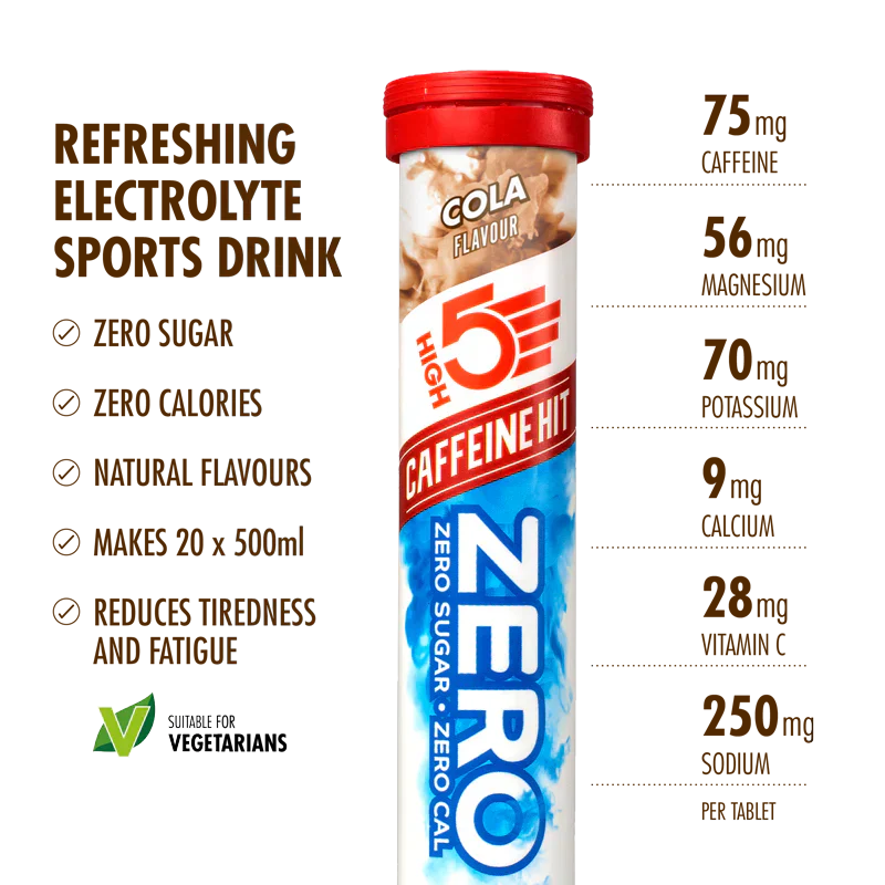 High5 Elektrolyt-Tabletten ZERO Koffein Hit Cola