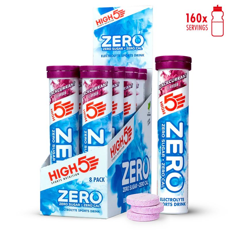 High5 Elektrolyt-Tabletten ZERO Schwarze Johannisbeere (8x20 Tabletten)