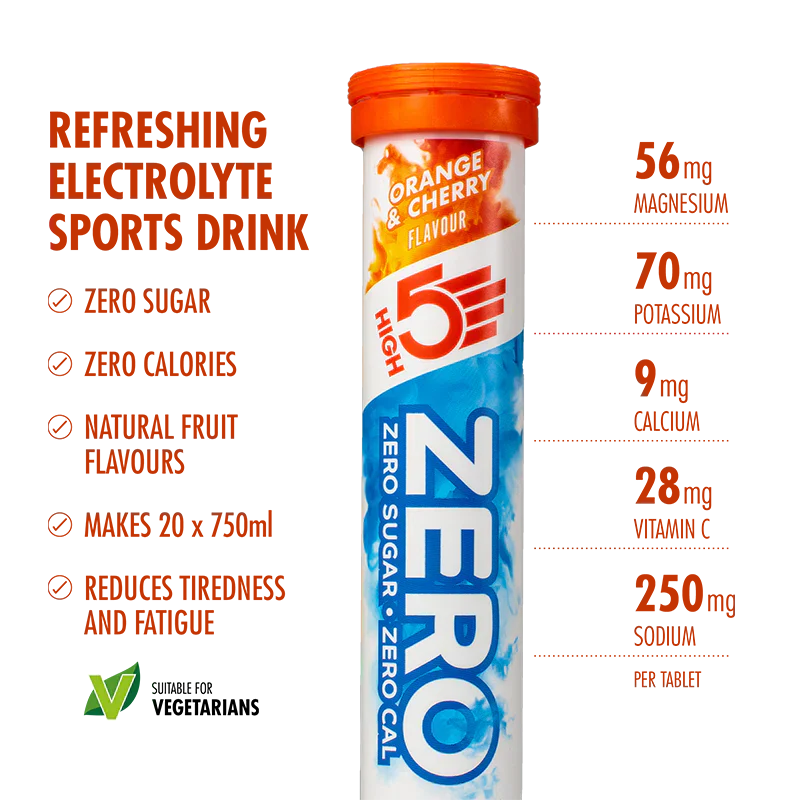High5 ZERO Elektrolyttabletten Orange & Cherry (20 Tabs)