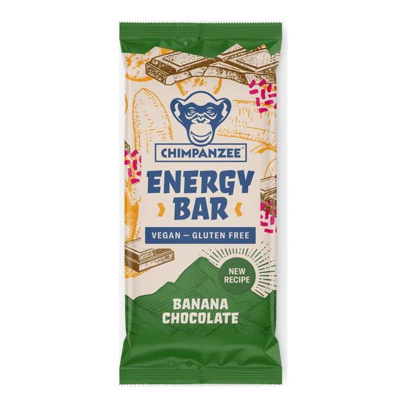 Chimpanzee Energibar Banana & Chocolate 55 g (15 stk.)