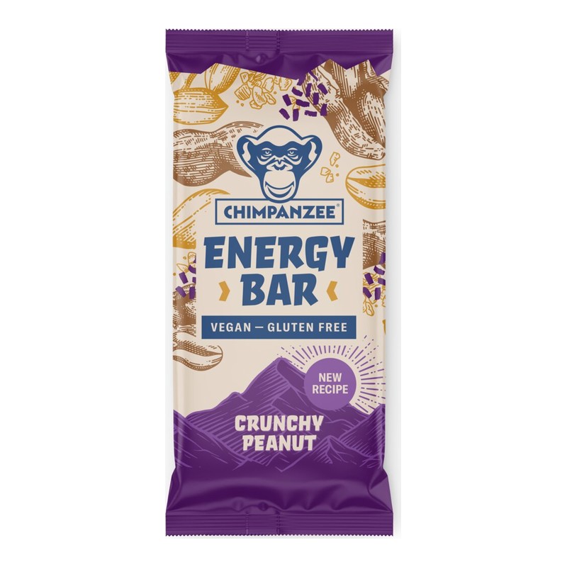 Chimpanzee Energibar Crunchy Peanut 55 g (15 stk.)