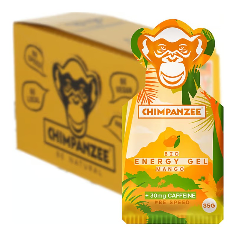 Chimpanzee Energigel Mango med koffein 35 g (25 stk.)