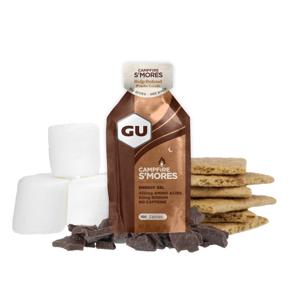 GU Energy Energiegel Campfire S'mores (24 x 32g)