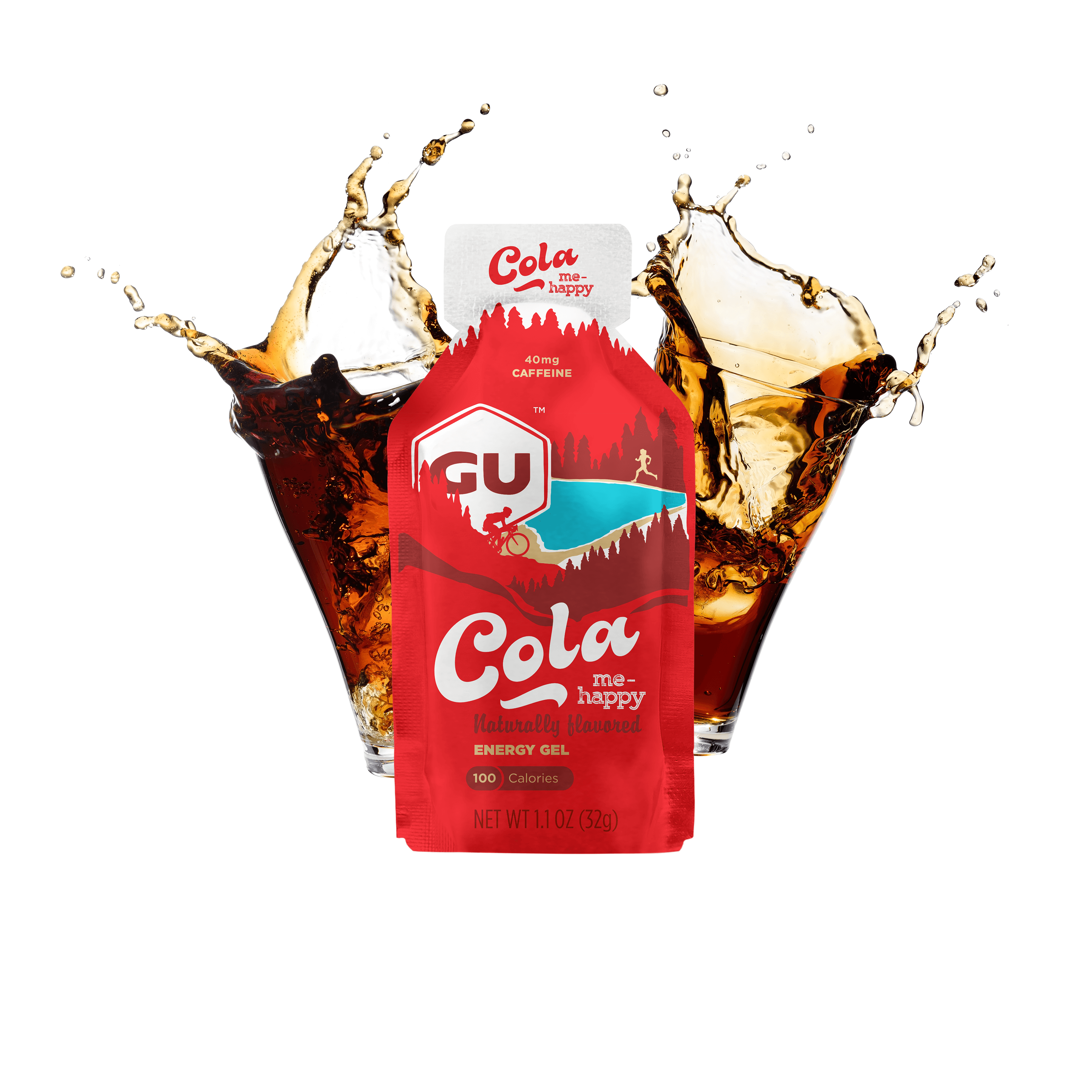 GU Energy Energy Gel Cola Me Happy mit Koffein (24 x 32g)