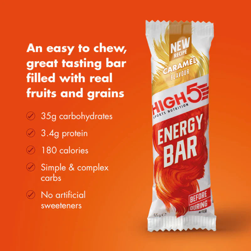 High5 Energieriegel Karamell (12 x 55g) MHD-Ware