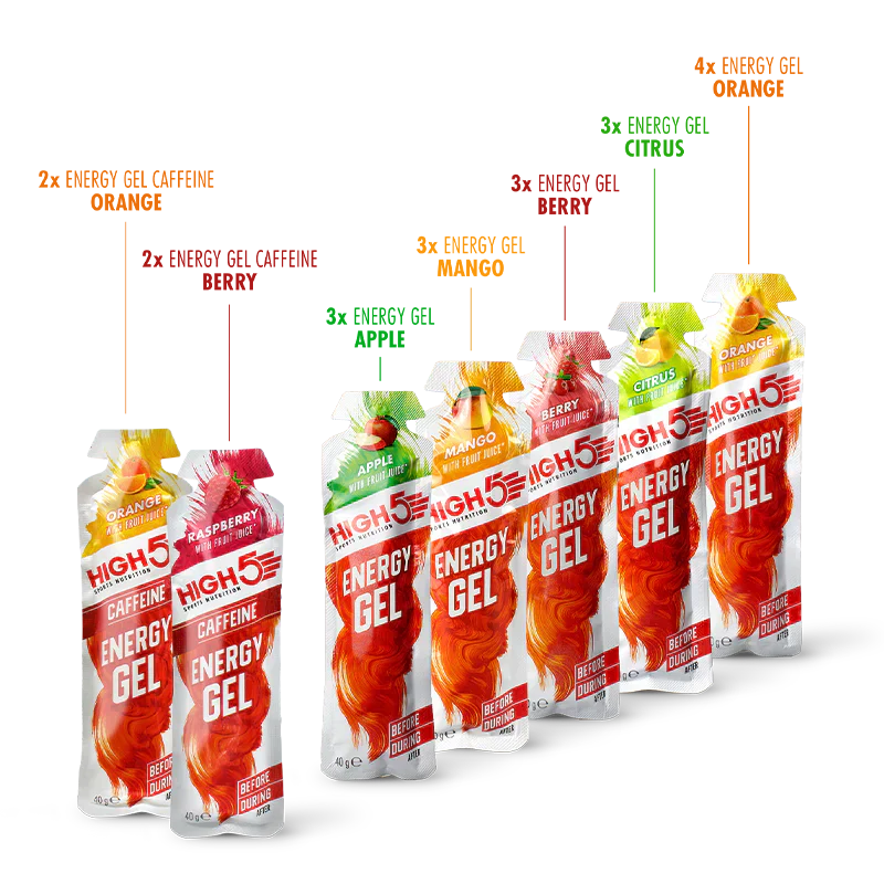 High5 Energiegel Mixed Flavors Box (20x40g) MHD-Ware