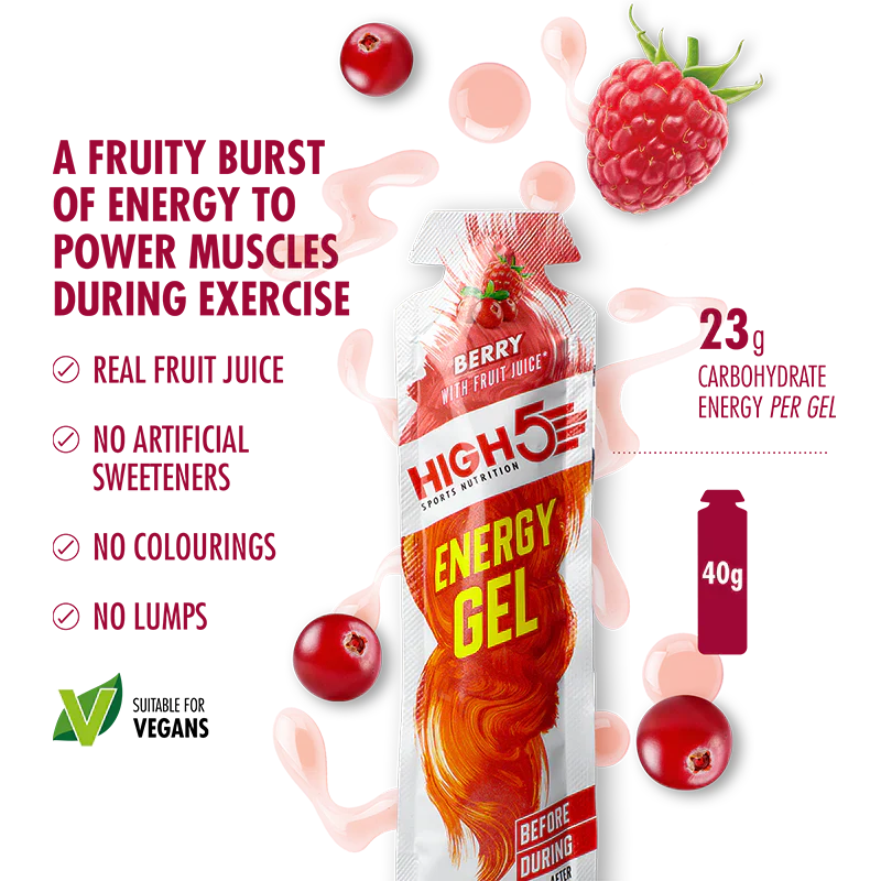 High5 Energiegel Mixed Flavors Box (20x40g) MHD-Ware
