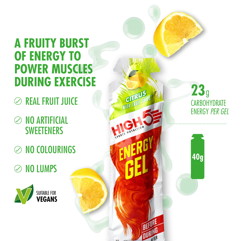 High5 Energiegel Mixed Flavors Box (20x40g) MHD-Ware