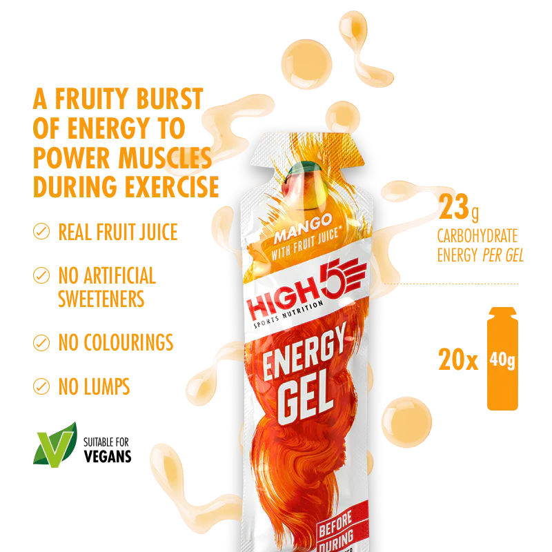 High5 Energiegel Mixed Flavors Box (20x40g) MHD-Ware