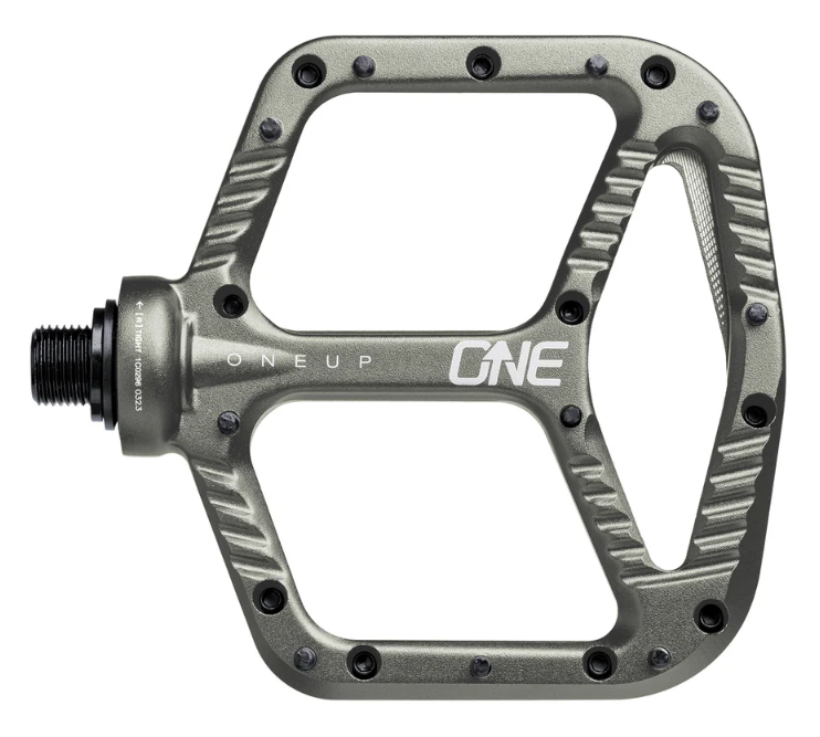OneUp Aluminium Flat Pedals Grau