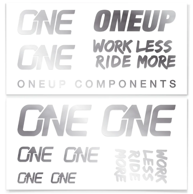 OneUp HB Decal Kit Silber