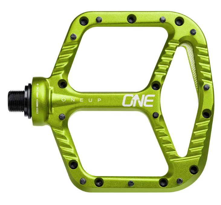 OneUp Aluminium Flat Pedale Grün