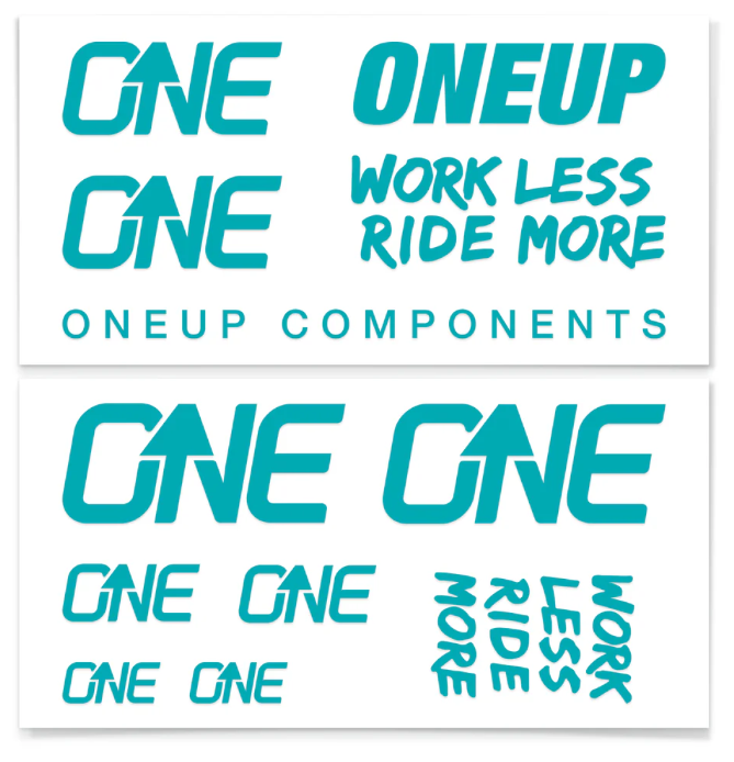 OneUp HB Decal Kit Türkis