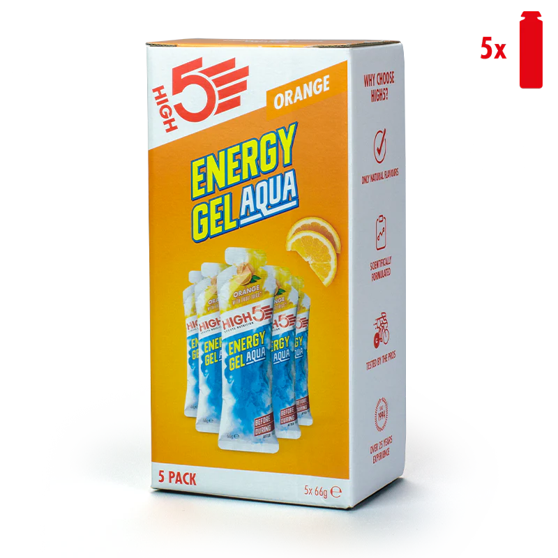 High5 Energiegel Aqua Orange 5x66 g MHD-Ware