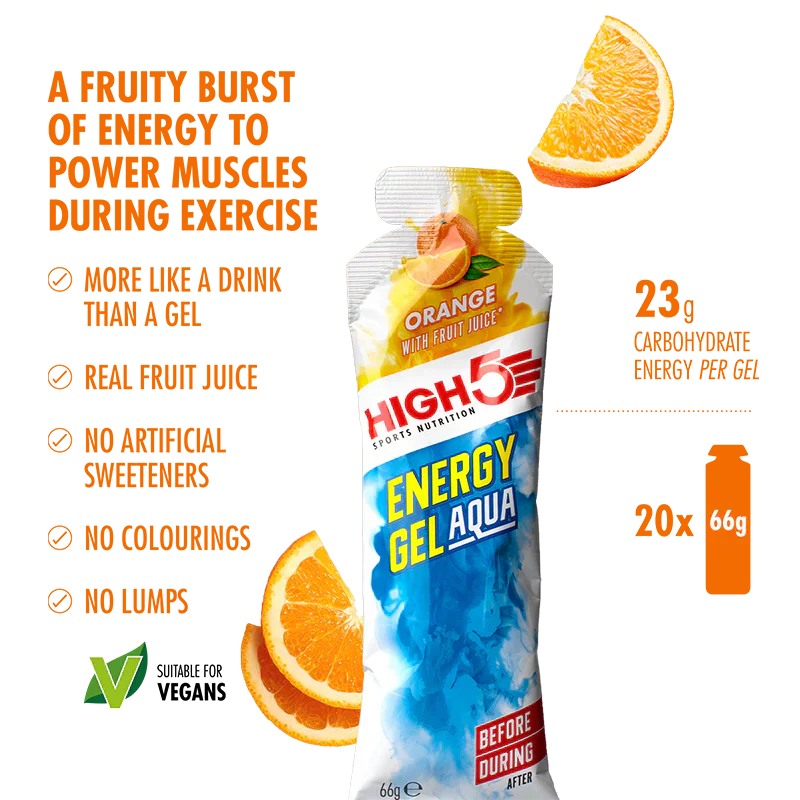 High5 Energy Gel Aqua Orange 20x66 g