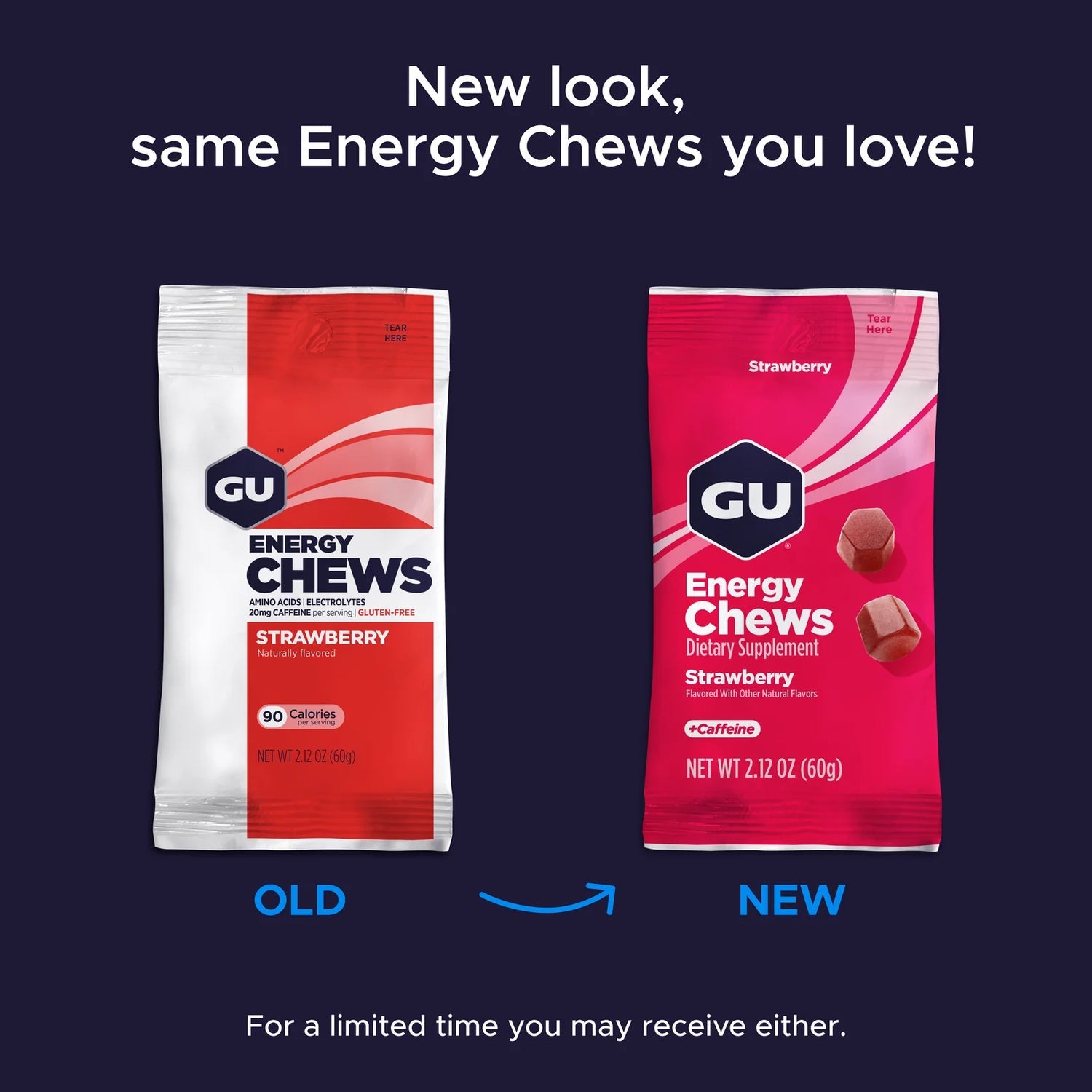 GU Energy Chews Salted Lime (60 g) MHD WARE