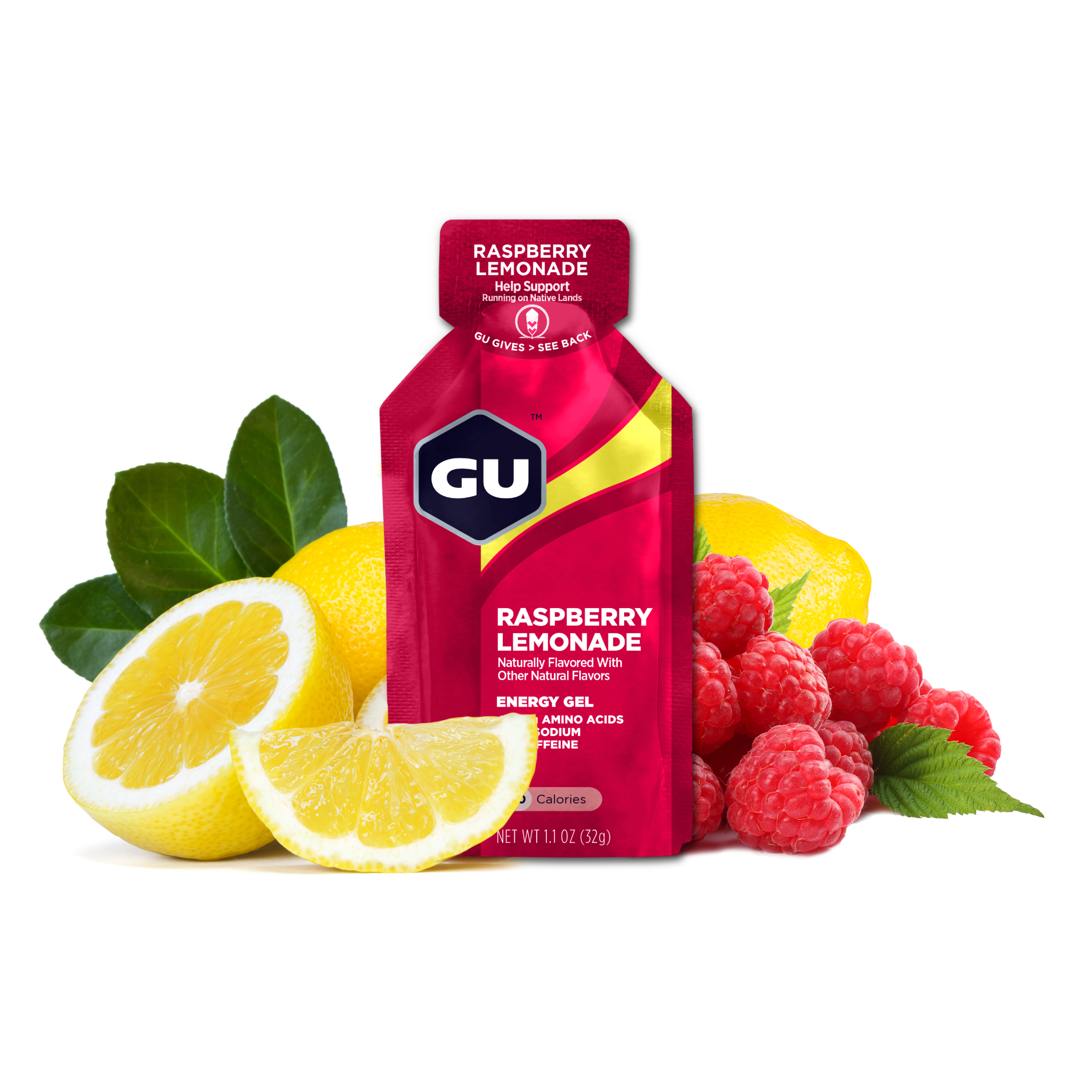 GU Energy Energy Gel Raspberry Lemonade (24 x 32g)