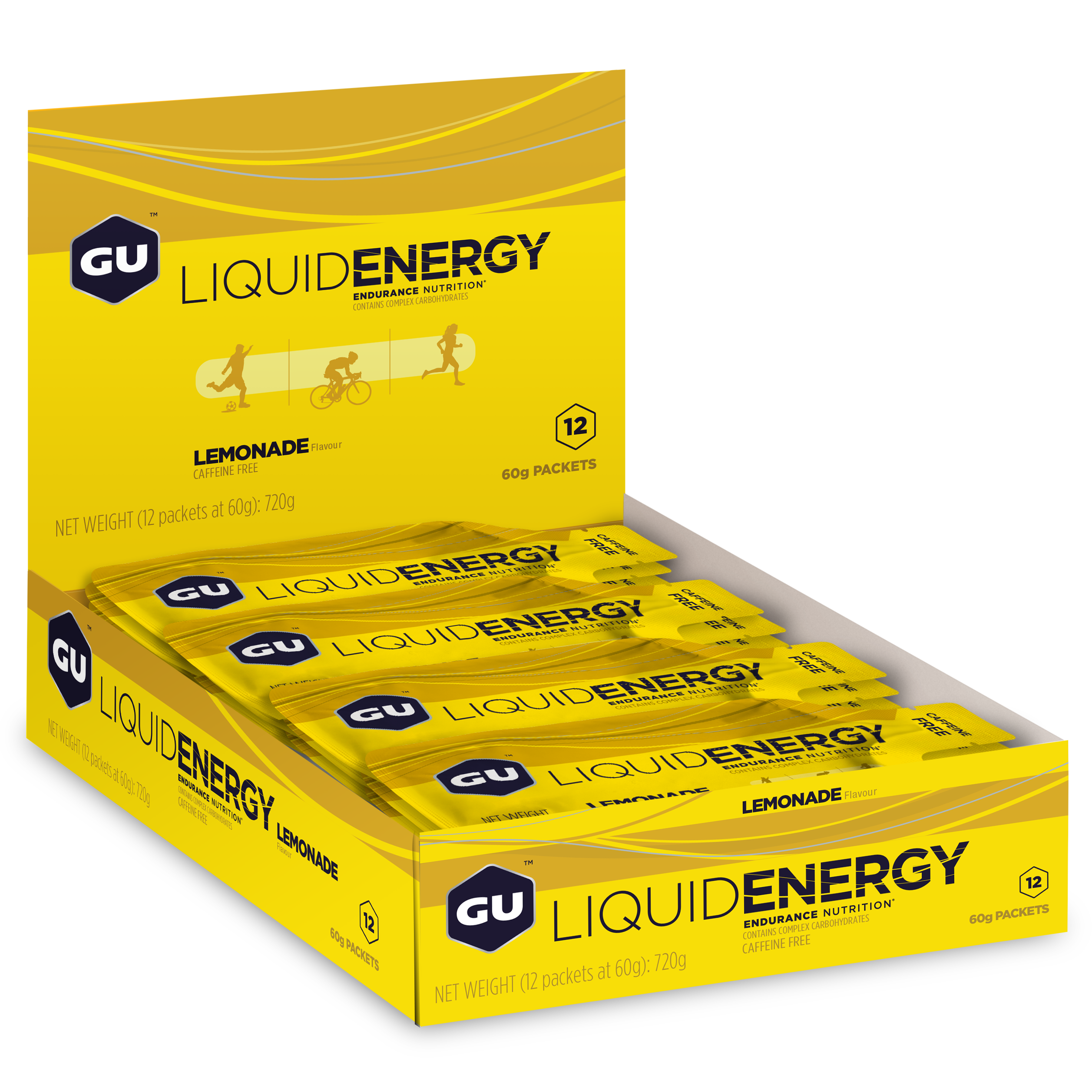 GU Energy Energiegel Liquid Lemonade (12 x 60g)