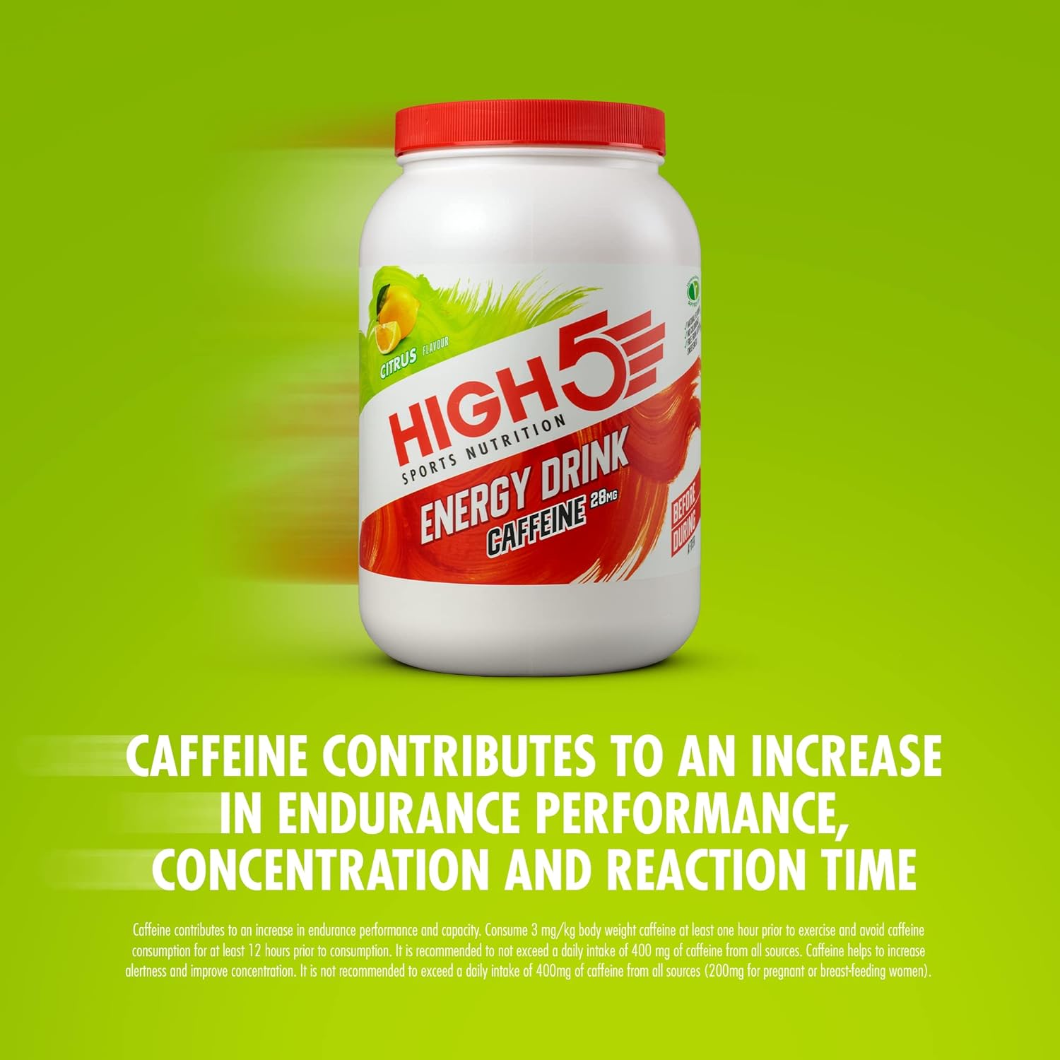 High5 Energy Drink Zitrone mit Koffein (2,2 kg)