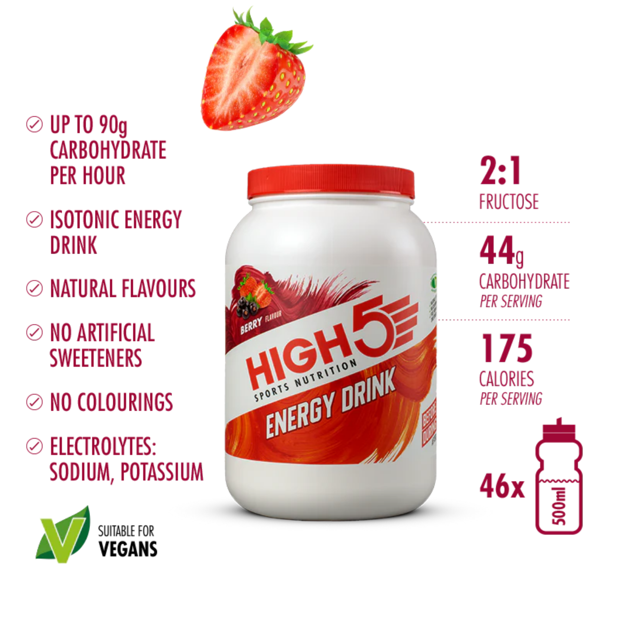 High5 Energydrink Beere (2,2 kg)