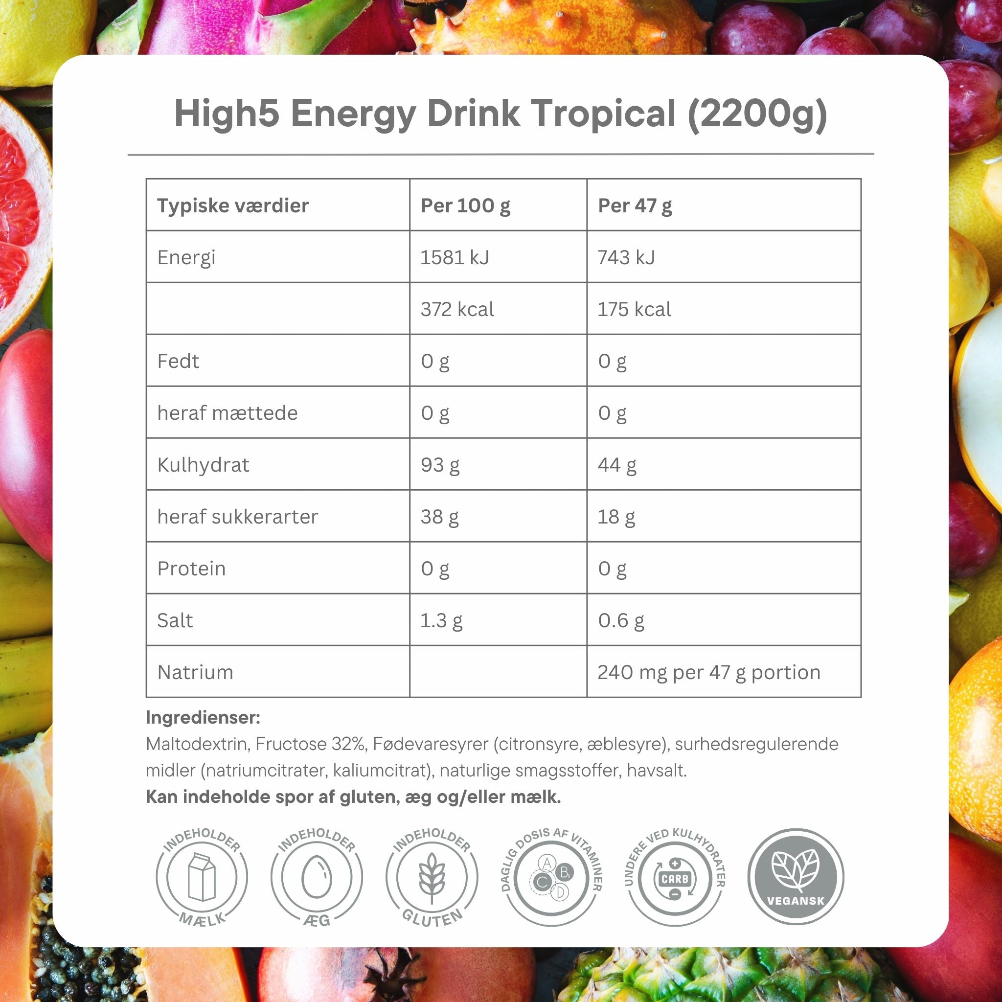 High5 Energydrink Tropical (2,2 kg)