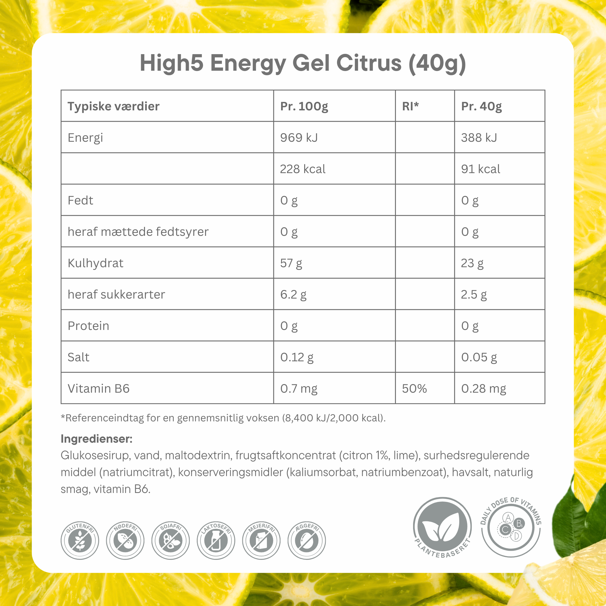 High5 Energiegel Citrus 40 g