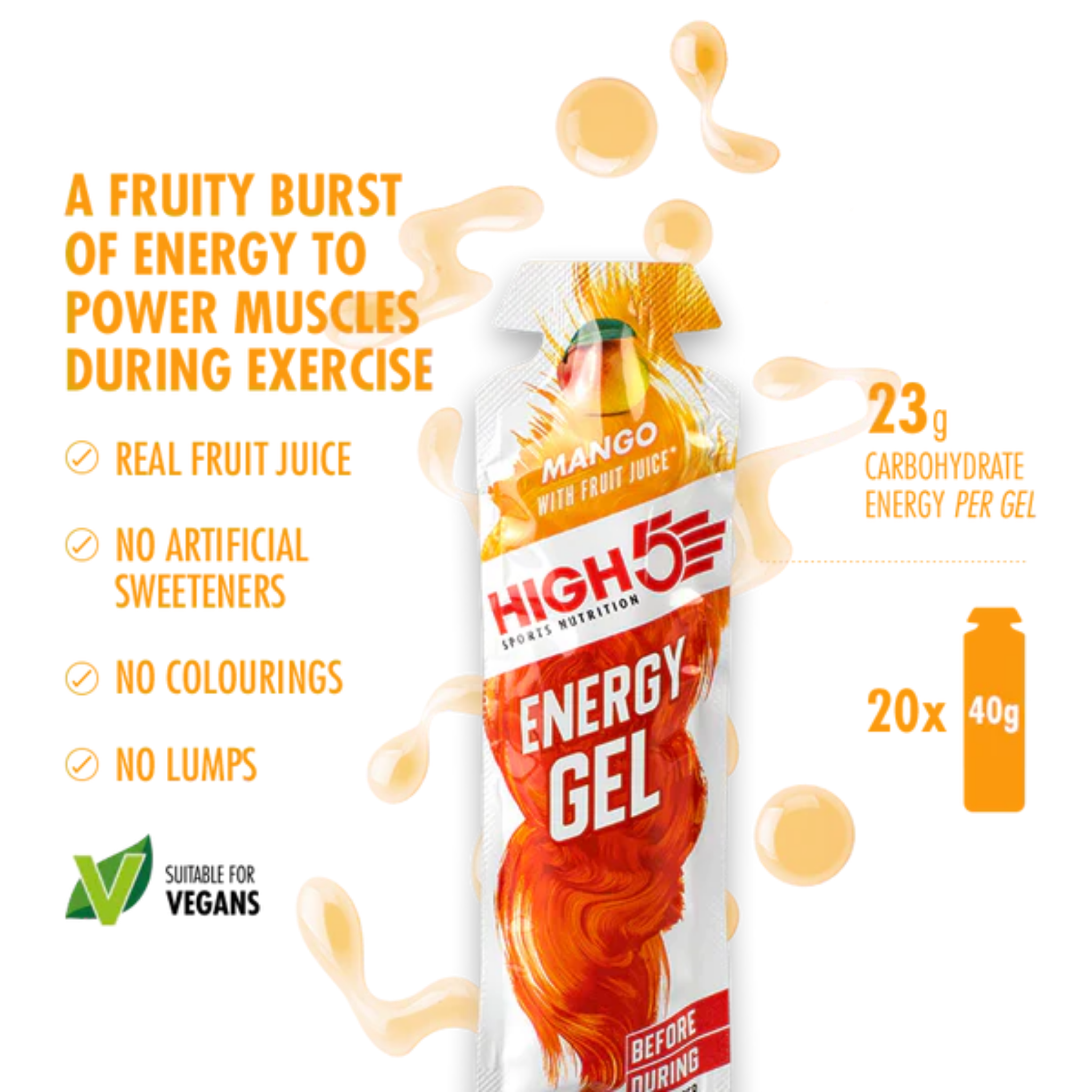 High5 Energy Gel Mango 40 g
