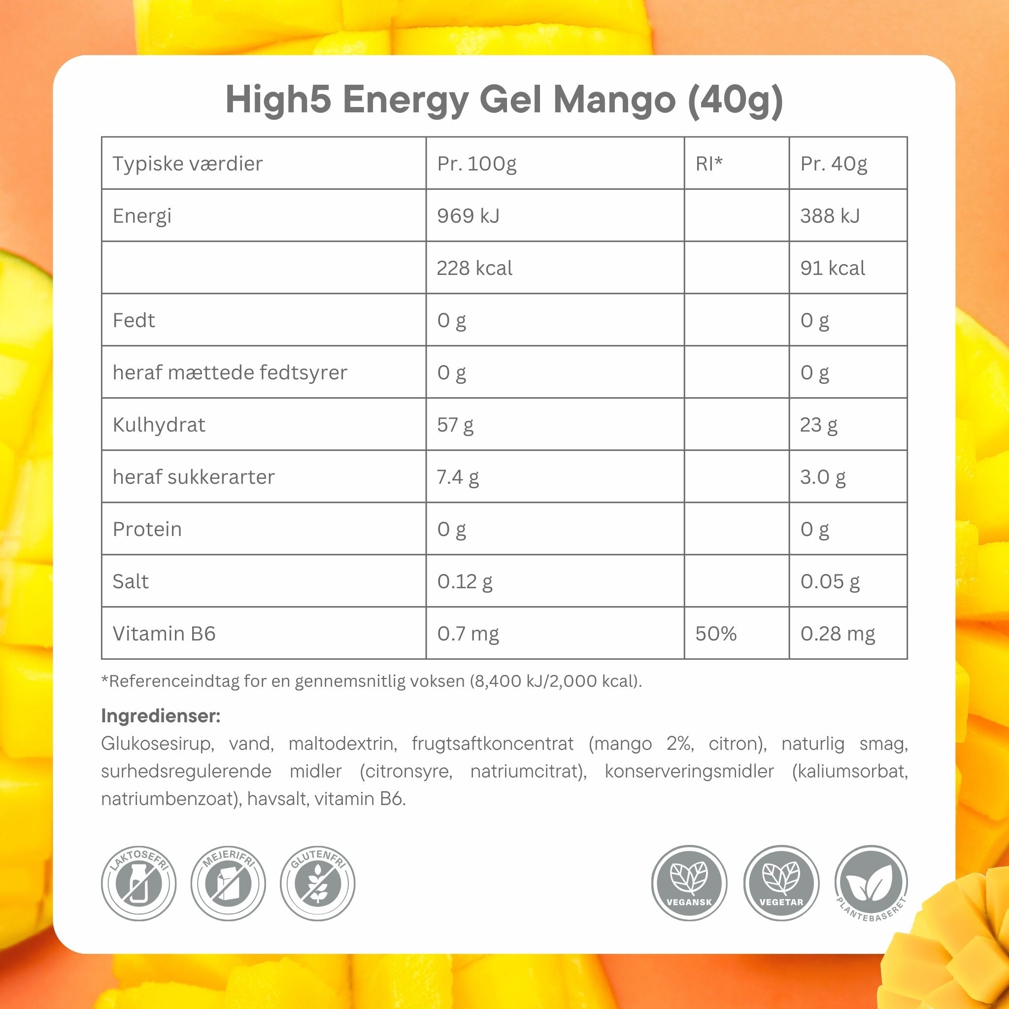 High5 Energy Gel Mango 40 g