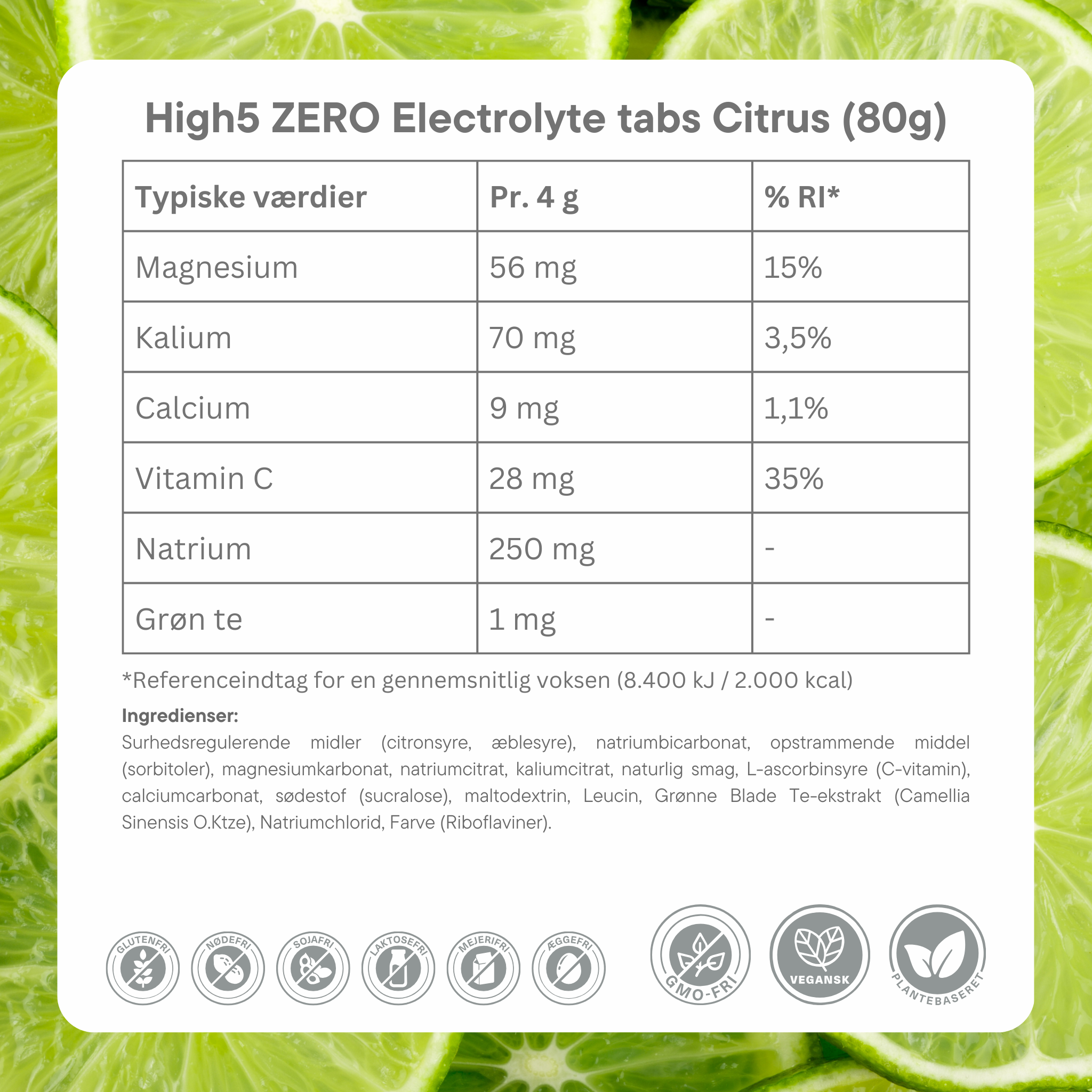High5 Elektrolyttabletten ZERO Zitrone (8x20 Tabletten)